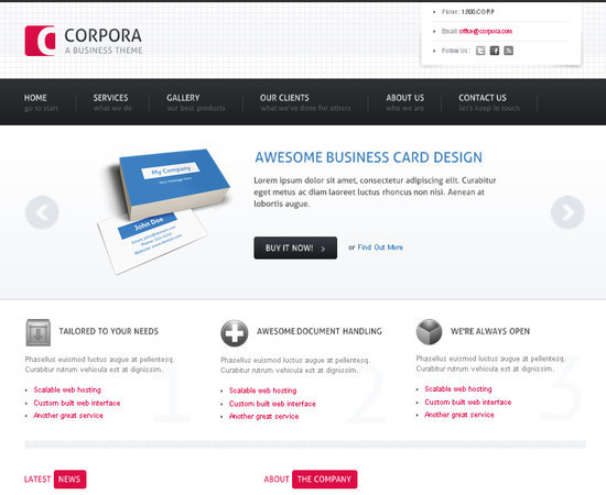 Slicing and Coding a Sleek, Corporate PSD to HTML and CSS