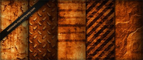 Tileable Burnt Orange Industrial Grunge Textures