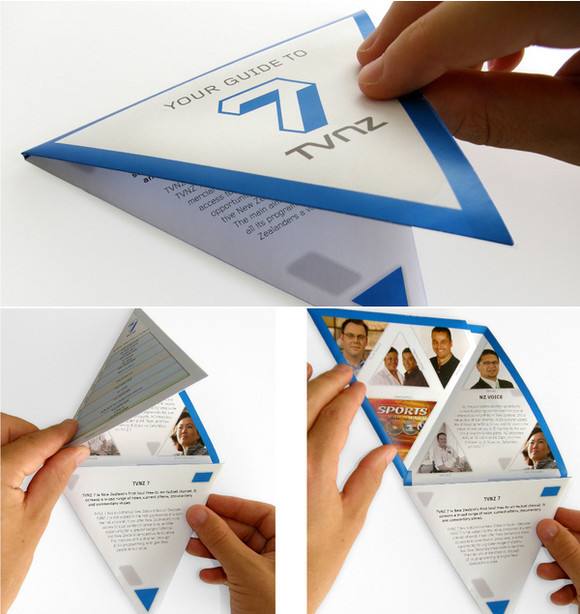 Triangular Folding Brochure