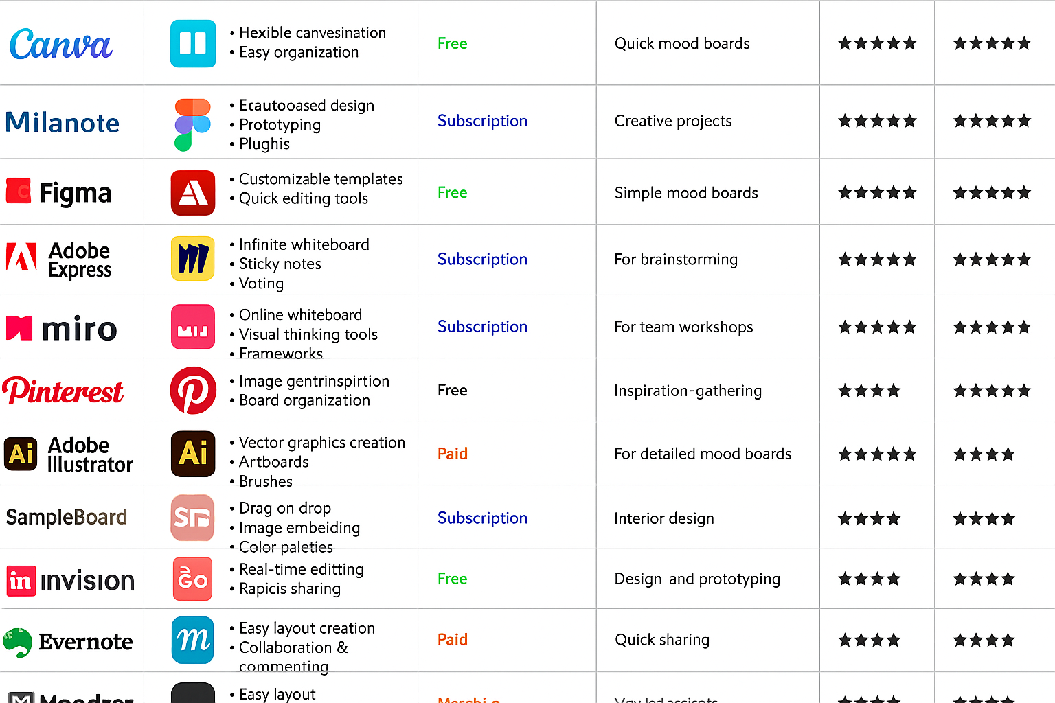 Mood Board Apps