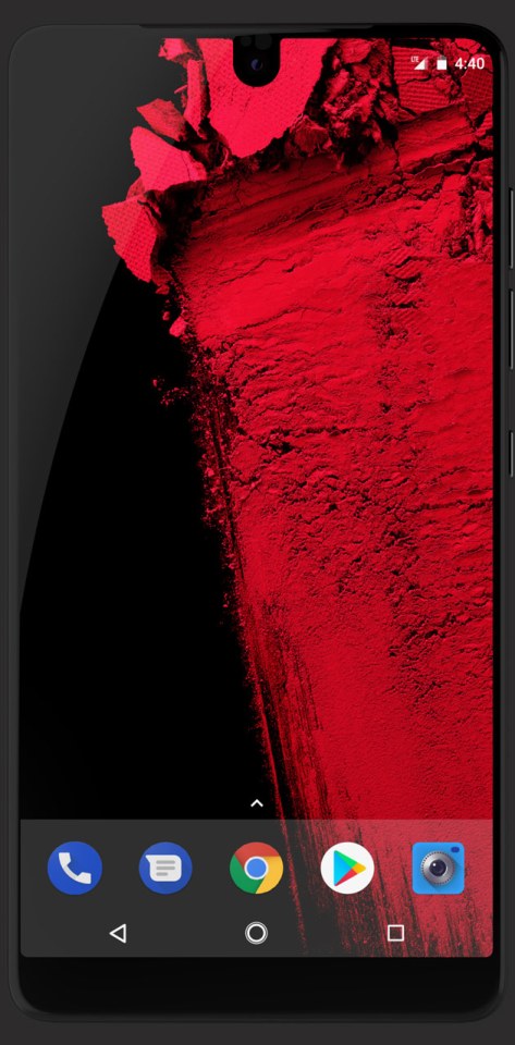 essential phone screen and looks