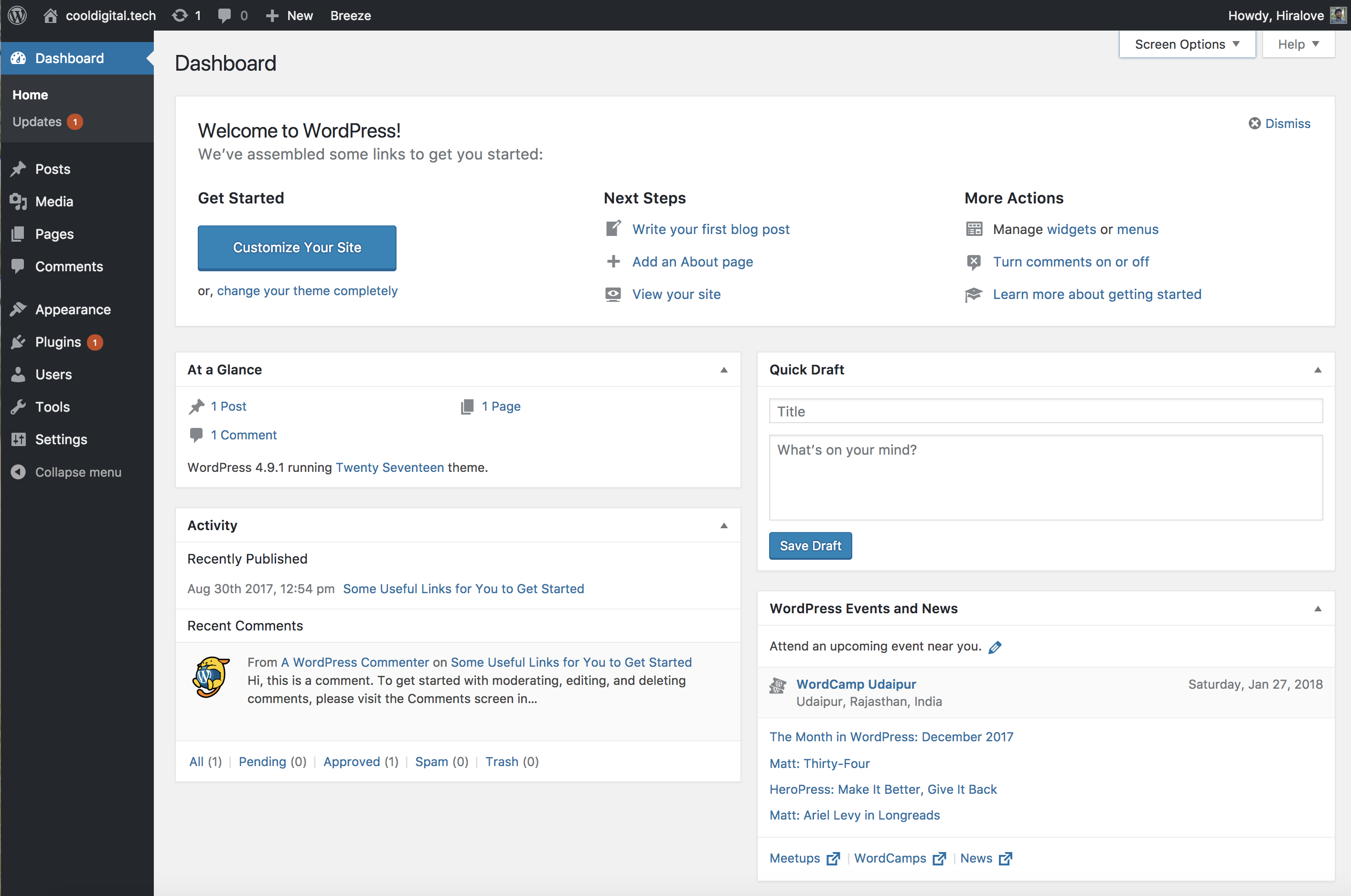 Welcome to WordPress