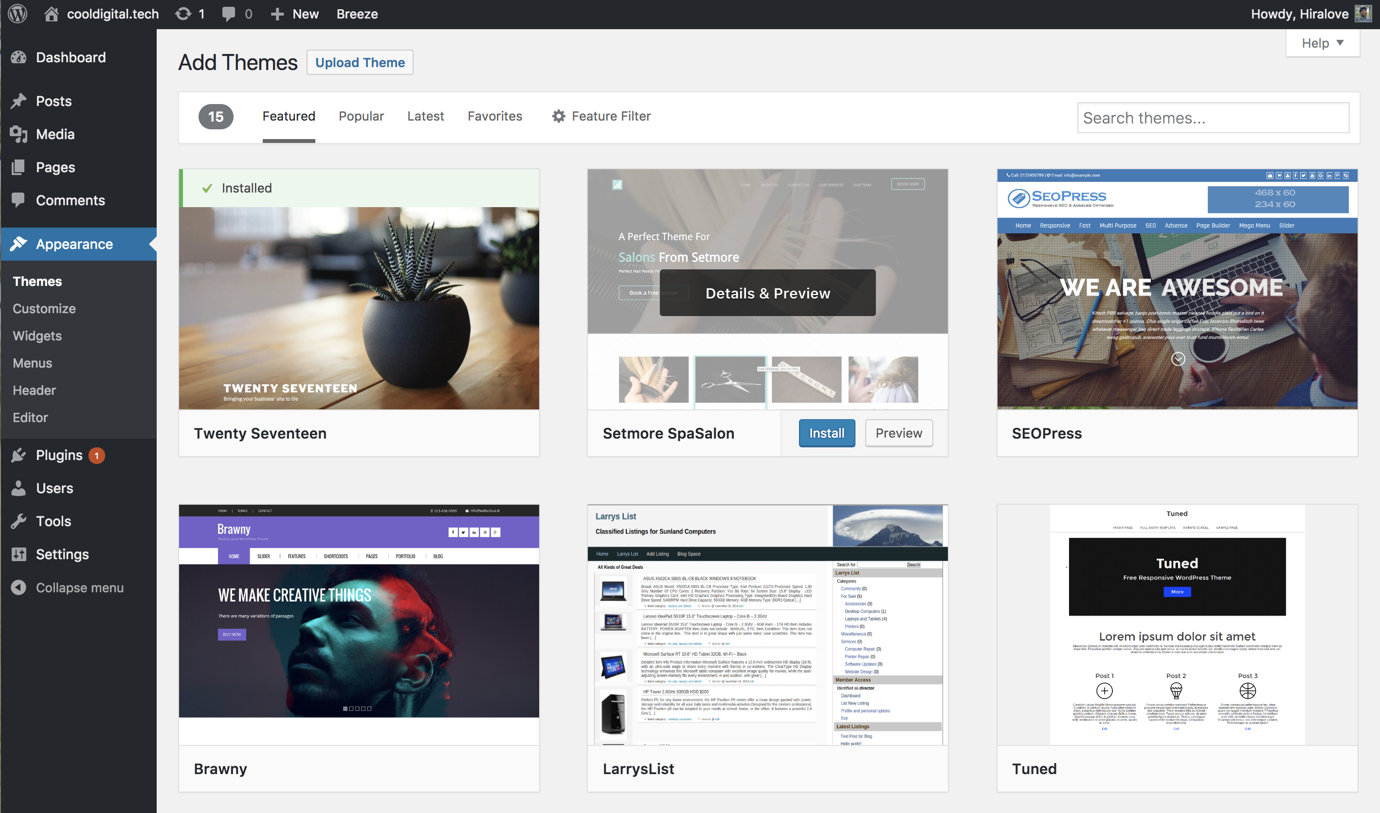 add themes