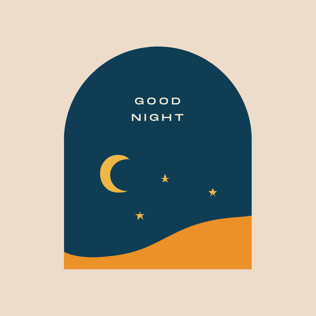 Good Night with moon and stars - SaveDelete