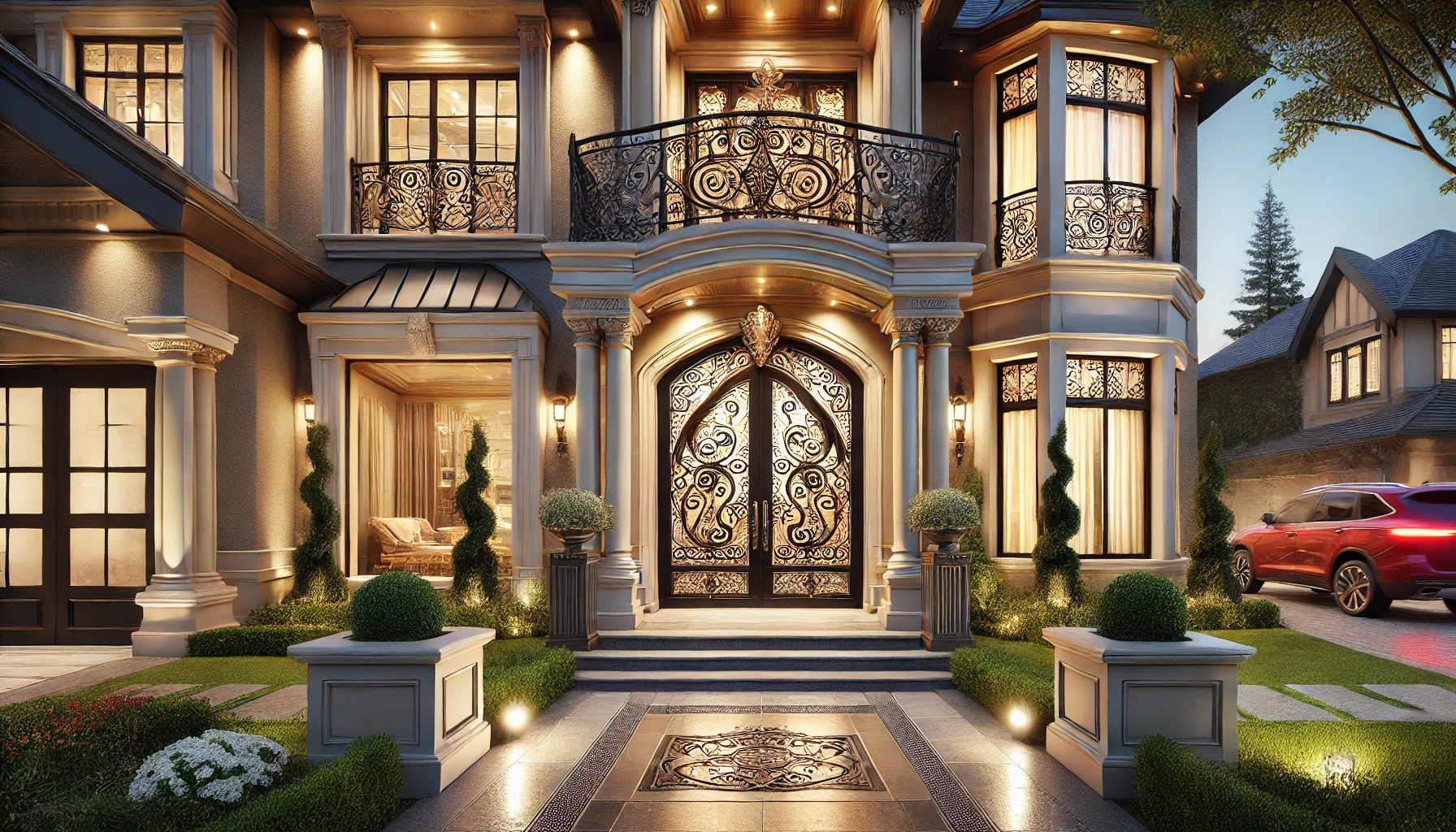 Transform Your Home's Exterior with Beautifully Designed Iron Entry Doors