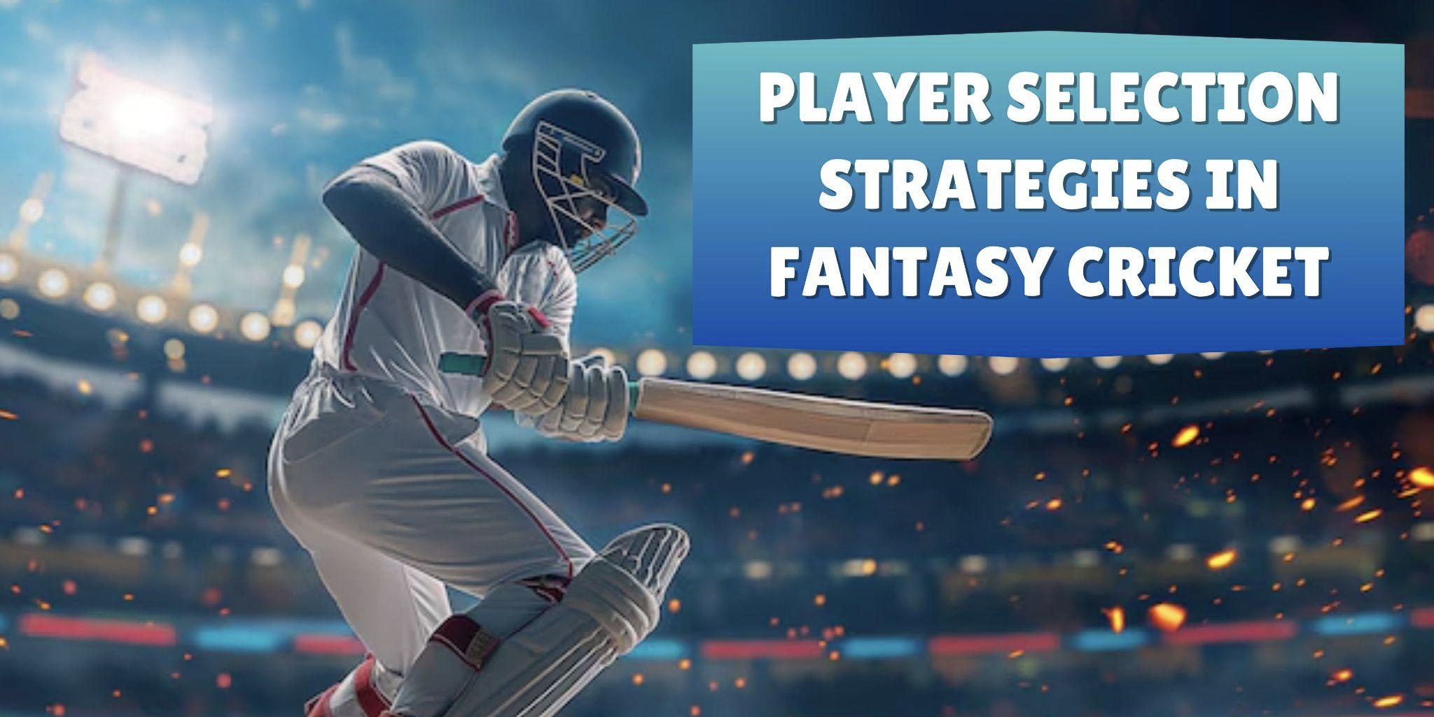 Player Selection Strategies in Fantasy Cricket