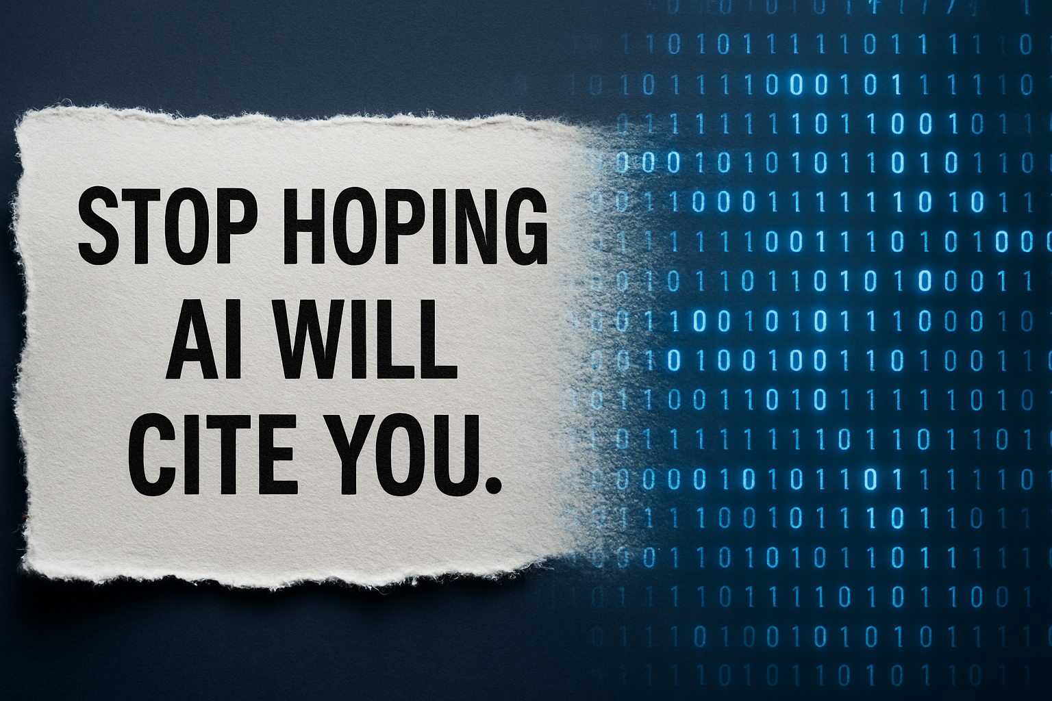 Stop Hoping AI Will Cite You - Here's What You Should Do Instead
