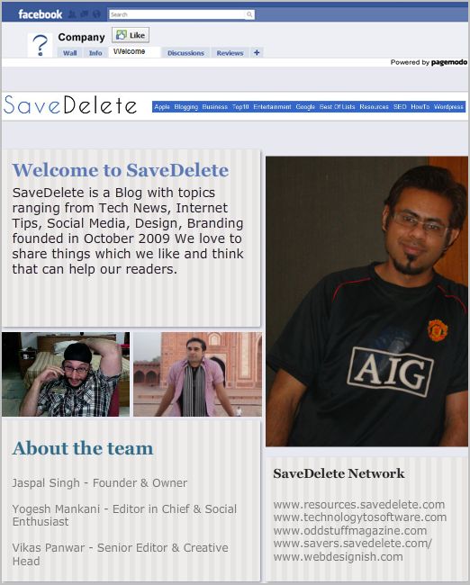Facebook-landing-page