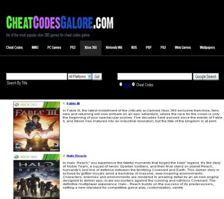 Game Cheat Code Websites