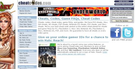 Game Cheat Code Websites