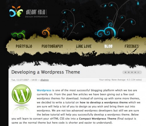 best-wordpress-theme-development-tutorials Custom WordPress Theme