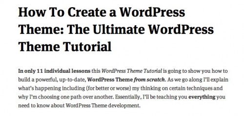 Custom WordPress Theme