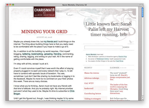 aaron 100 Nice and Beautiful Blog Designs