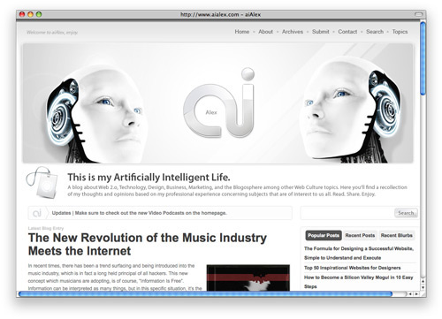 aialex 100 Nice and Beautiful Blog Designs