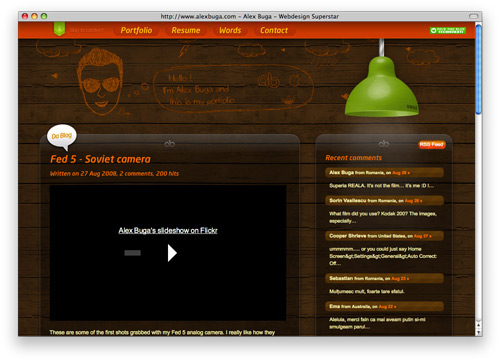 alexbuga 100 Nice and Beautiful Blog Designs