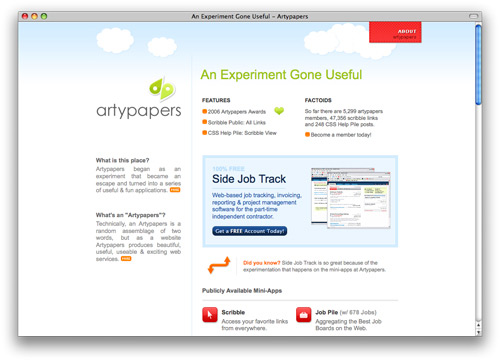 arty 100 Nice and Beautiful Blog Designs