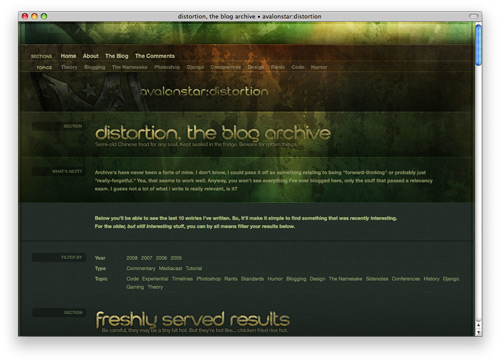 avalonstar 100 Nice and Beautiful Blog Designs