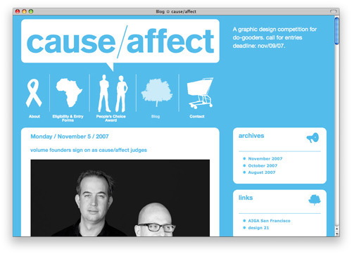 causeeffect 100 Nice and Beautiful Blog Designs