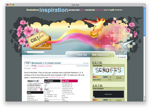 cultfoo 100 Nice and Beautiful Blog Designs