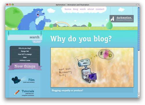 darkmotion 100 Nice and Beautiful Blog Designs
