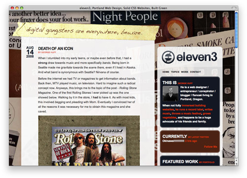 eleven3 100 Nice and Beautiful Blog Designs