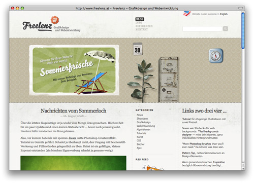 freelenz 100 Nice and Beautiful Blog Designs