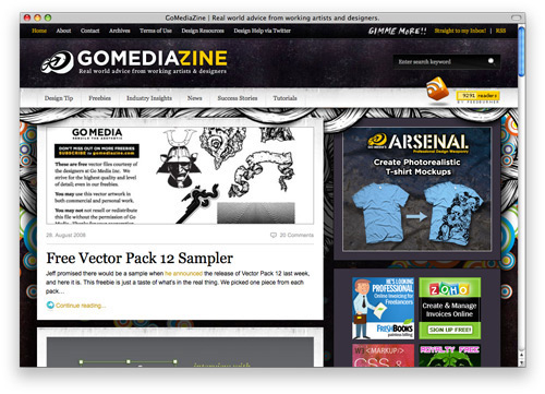 gomediazine 100 Nice and Beautiful Blog Designs