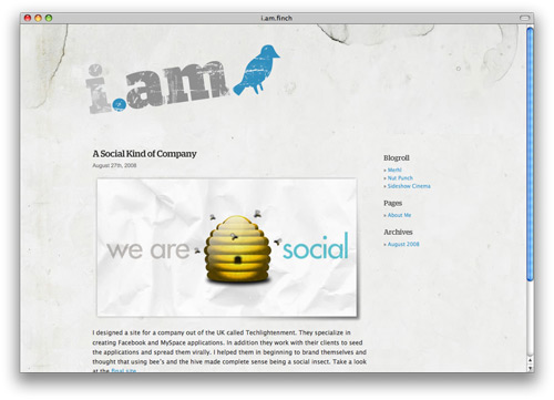 iamfinch 100 Nice and Beautiful Blog Designs