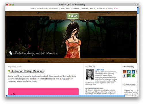 kimberly 100 Nice and Beautiful Blog Designs