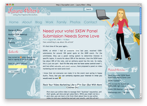 lauraalter 100 Nice and Beautiful Blog Designs