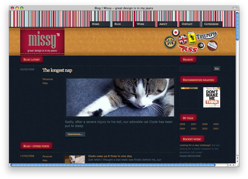 missy 100 Nice and Beautiful Blog Designs