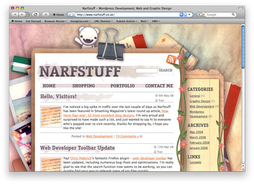 narf 100 Nice and Beautiful Blog Designs