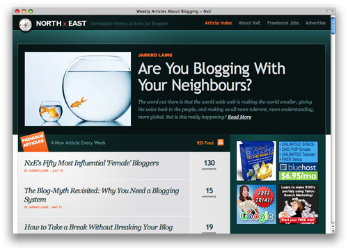 northxeast 100 Nice and Beautiful Blog Designs