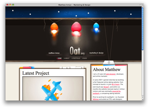 oat 100 Nice and Beautiful Blog Designs