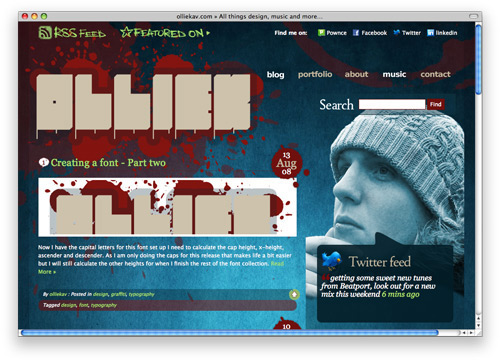 olliekav 100 Nice and Beautiful Blog Designs