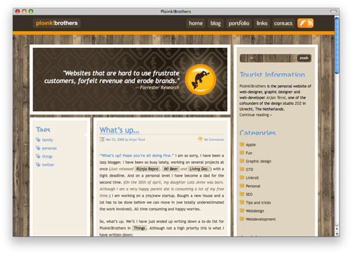 ploink 100 Nice and Beautiful Blog Designs