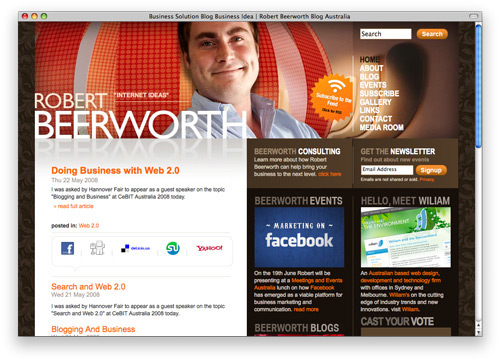 robert 100 Nice and Beautiful Blog Designs