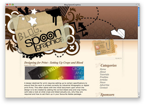spoon 100 Nice and Beautiful Blog Designs