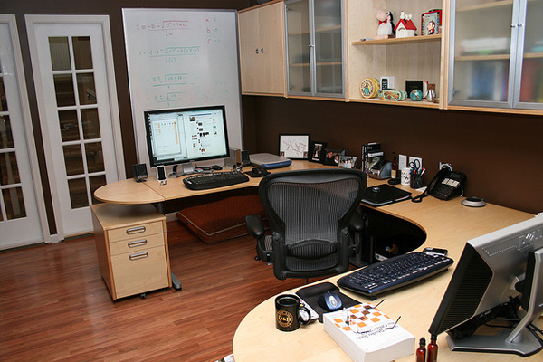 basement home office Inspirational Workspace: 60 Awesome Setups