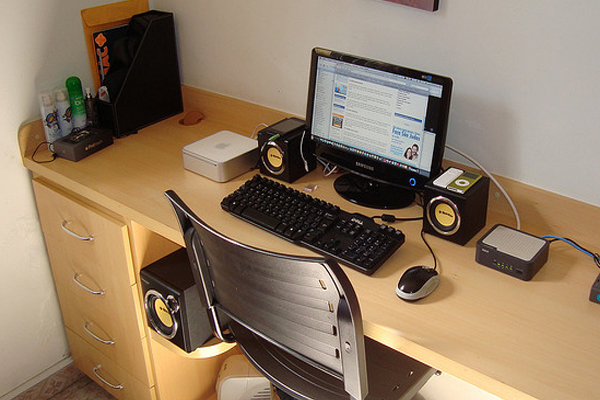 desk mac mini Inspirational Workspace: 60 Awesome Setups