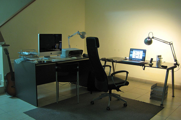 dual mac open workspace Inspirational Workspace: 60 Awesome Setups