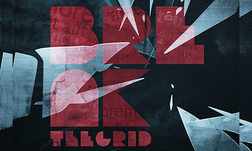 Create and Then Shatter a Grid, while Making a Typographic Poster