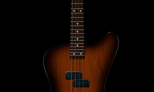 Design a Shiny Bass Guitar Illustration Using Photoshop