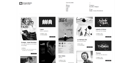 arnaudbeelen Showcase Of Beautiful Black And White Websites