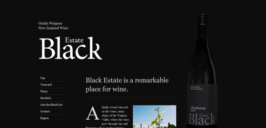 black Showcase Of Beautiful Black And White Websites