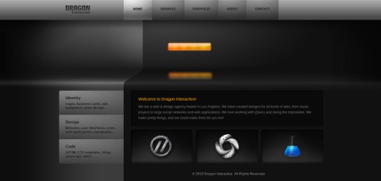 dragoninteractive Showcase Of Beautiful Black And White Websites