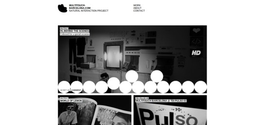 multitouch barcelona Showcase Of Beautiful Black And White Websites