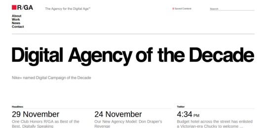 rga Showcase Of Beautiful Black And White Websites