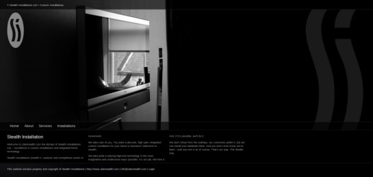 uberstealth Showcase Of Beautiful Black And White Websites