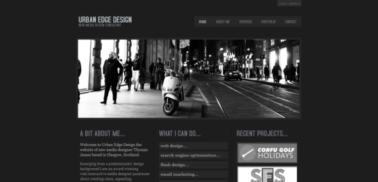 urb Showcase Of Beautiful Black And White Websites